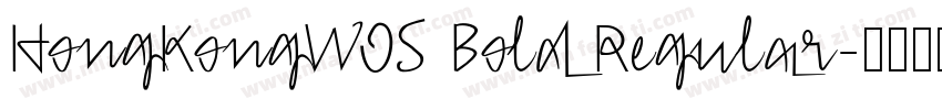 HongKongW05 Bold Regular字体转换